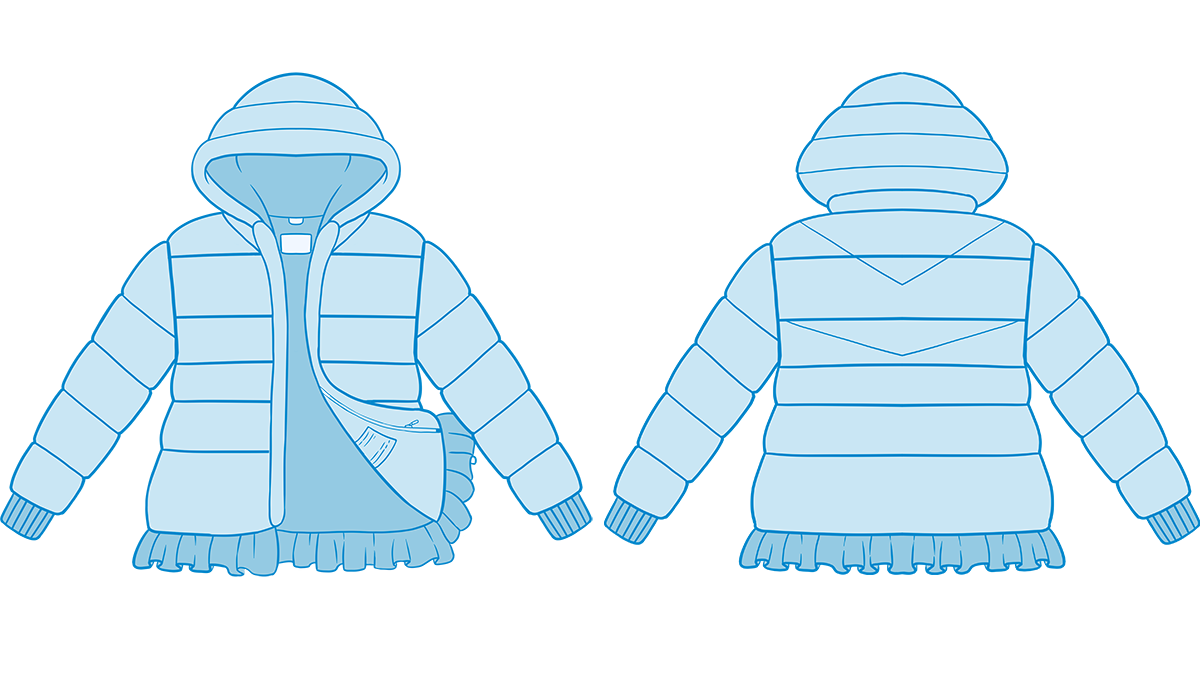 Down Jacket stitch points