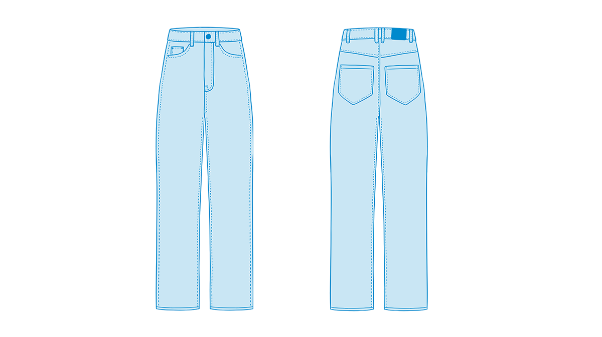 Jeans Pants stitch points