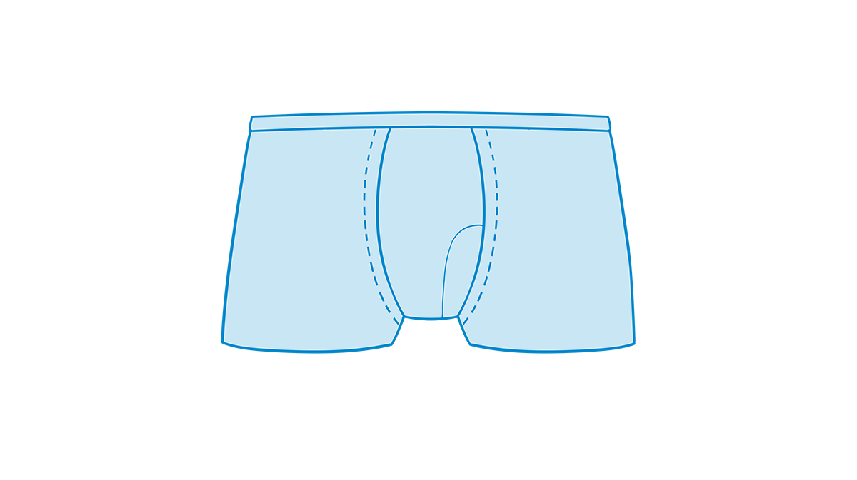 Men Underwear stitch points