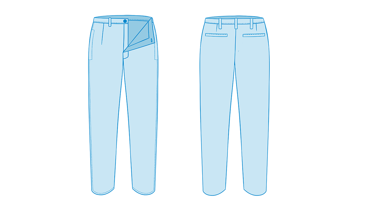 Suit Pants stitch points