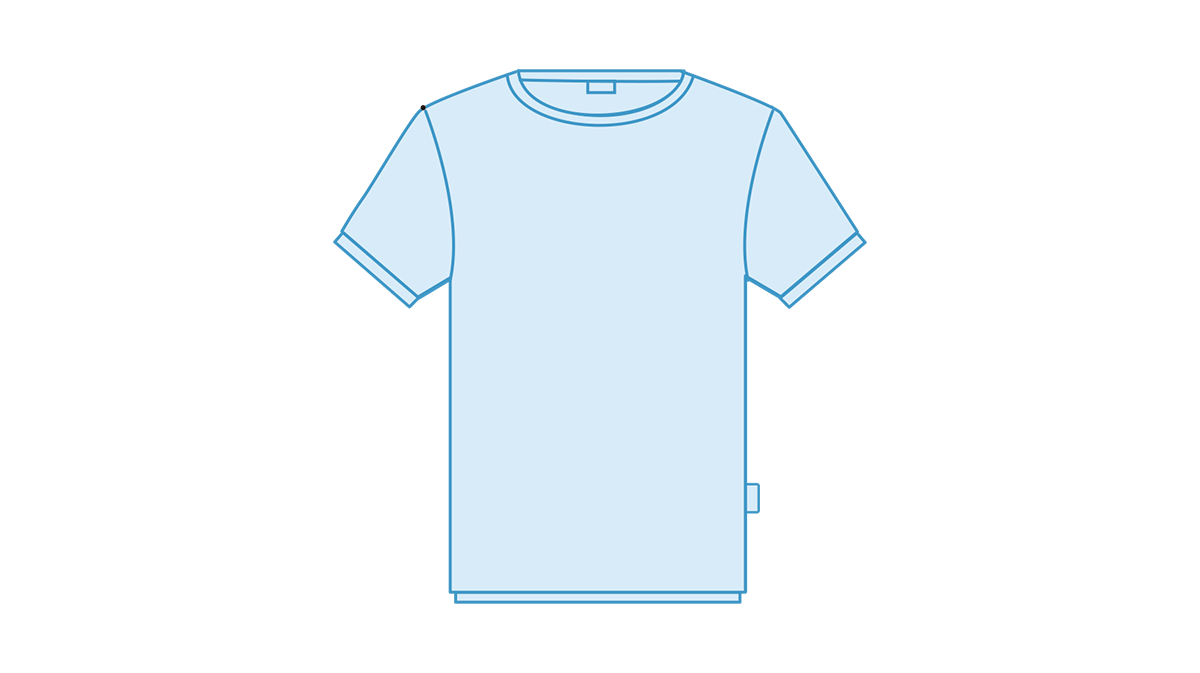 Round Neck T-Shirt stitch points